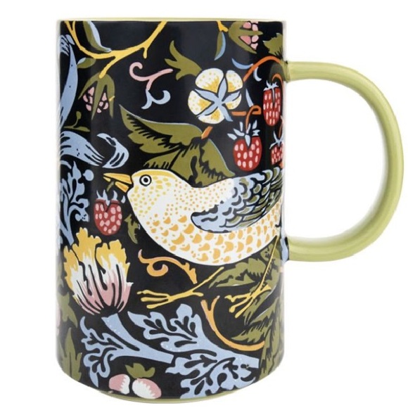 WILLIAM MORRIS NWT strawberry thief bone china mug -14oz - Picture 2 of 4